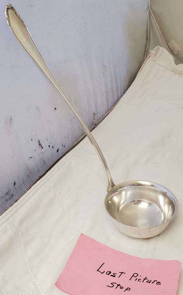 WMF WMF37 Silverplate 12 1/2" Long Handle Punch Soup Ladle 
