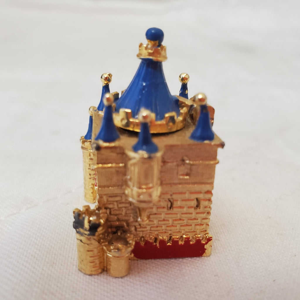 Vintage MSI 1987 Miniature Metal Castle Gaurd Princess Figurine Trinket Box
