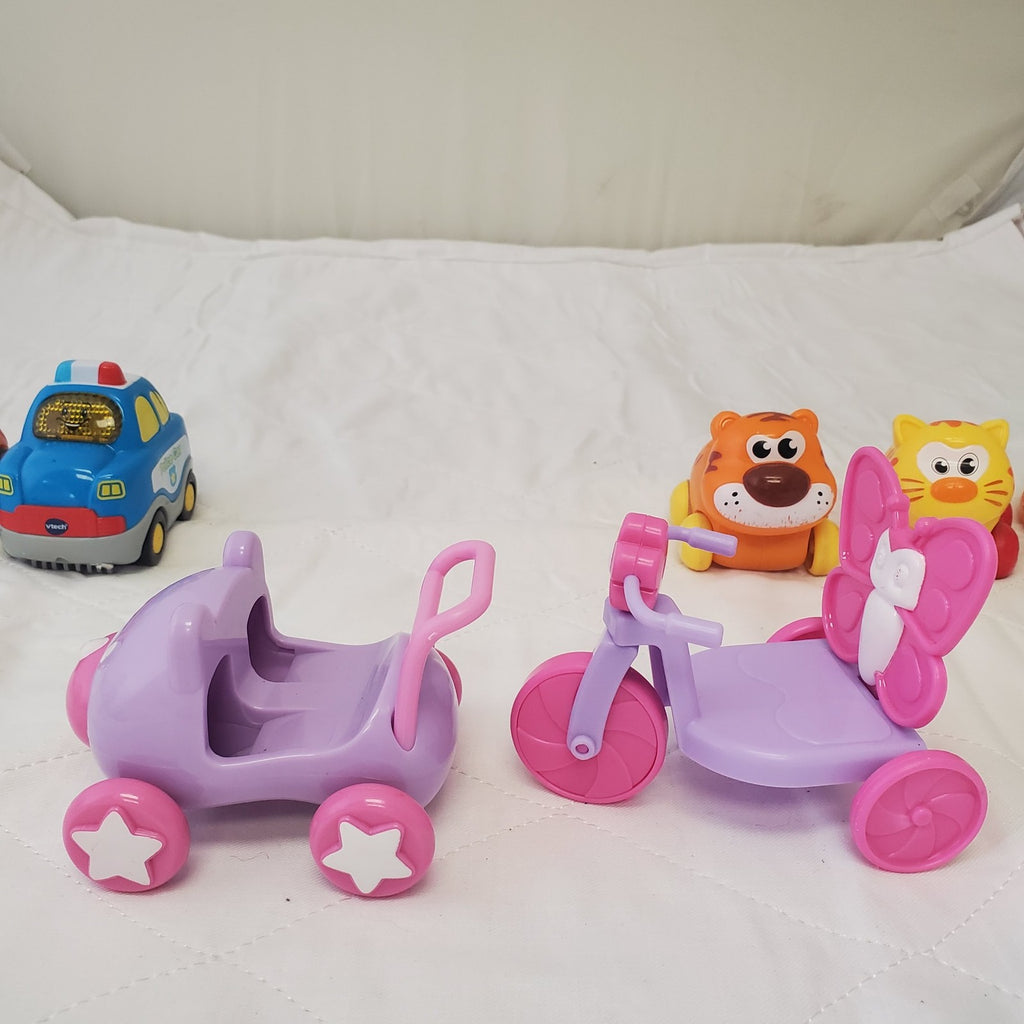 Lot of Assorted Vtech Go Go Smart Car Police Car & Other Toy Cars