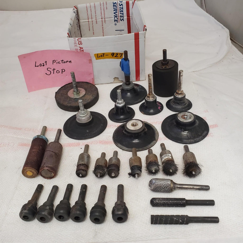 Lot of Rotary Tool Accessories Grinding Wheels, Sanding Drums & More LOT-927