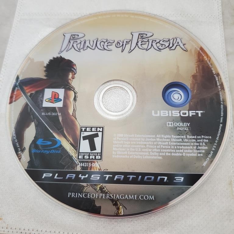 Prince Of Persia Sony Playstation 3 Video Game Disc Only