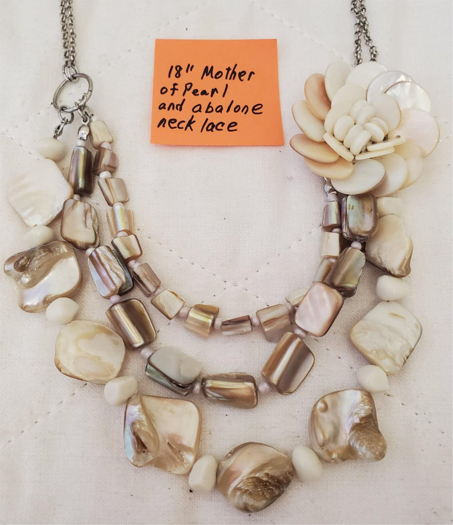 NY Company 18" Abalone Mother of Pearl Necklace