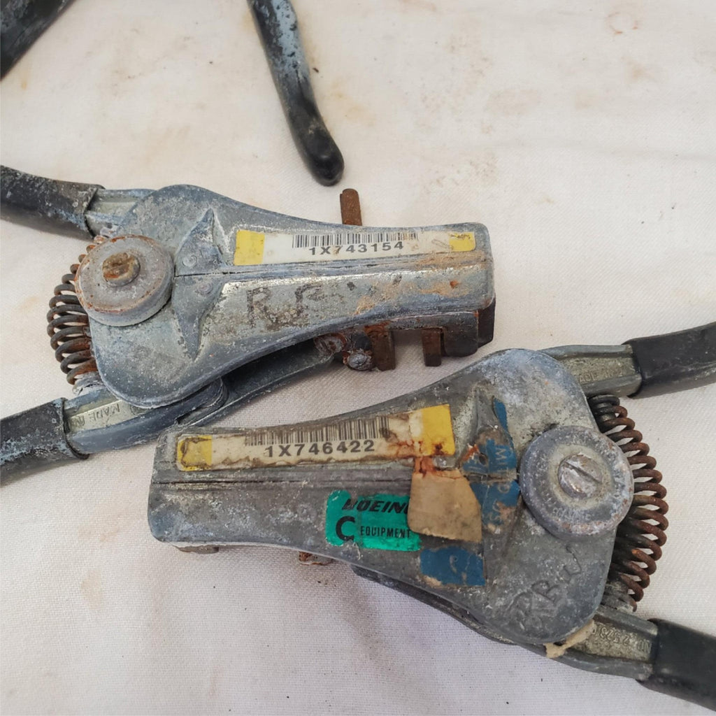 Lot of 3 Electrical Wire Stripper Spring-Loaded Tool LOT-208