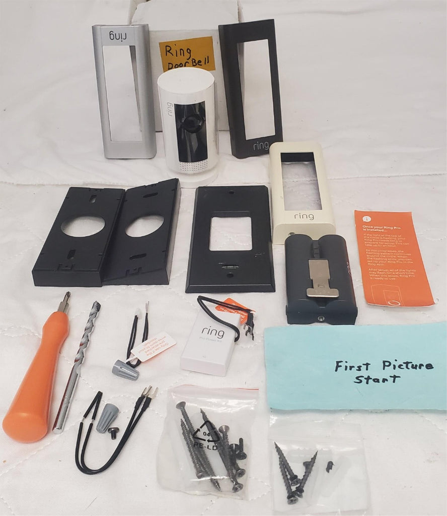 Ring Video Doorbell Pro with Pro Power Kit Faceplates & Installation Tools