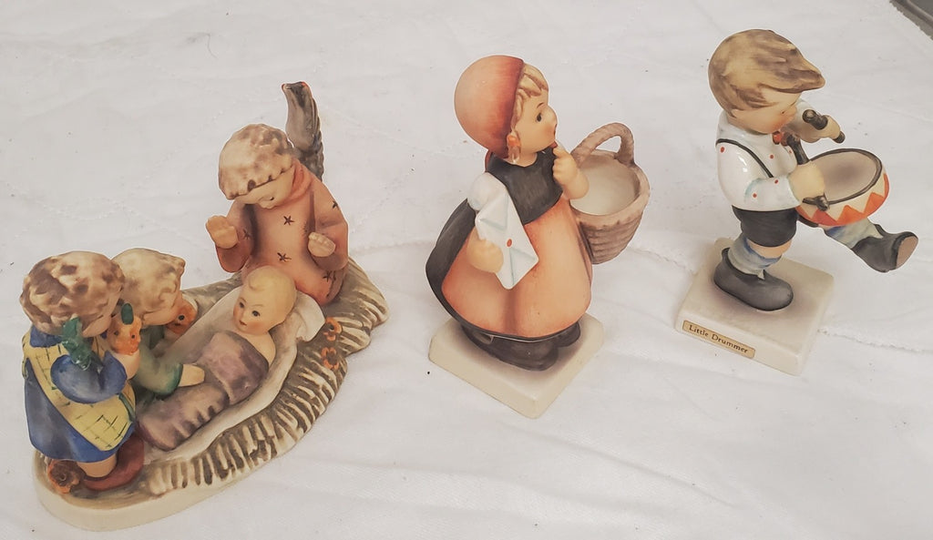 Lot of 12 Vintage Hummel Hand-Painted Ceramic Child Figurines