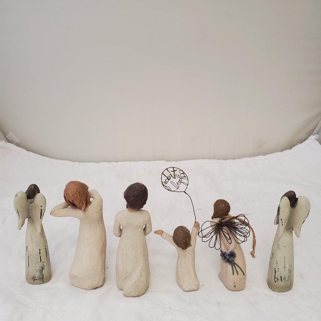 Collection of Assorted Demdaco Willow Tree Sculpted Hand-Painted figurines