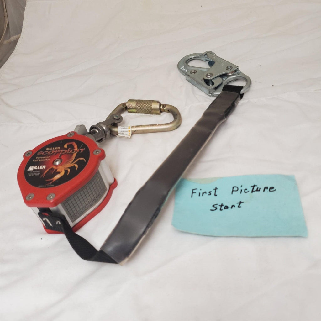 Miller Scorpion PFL-4-Z7 9FT With Steel Twist-Lock Carabiner & Swivel Shackle