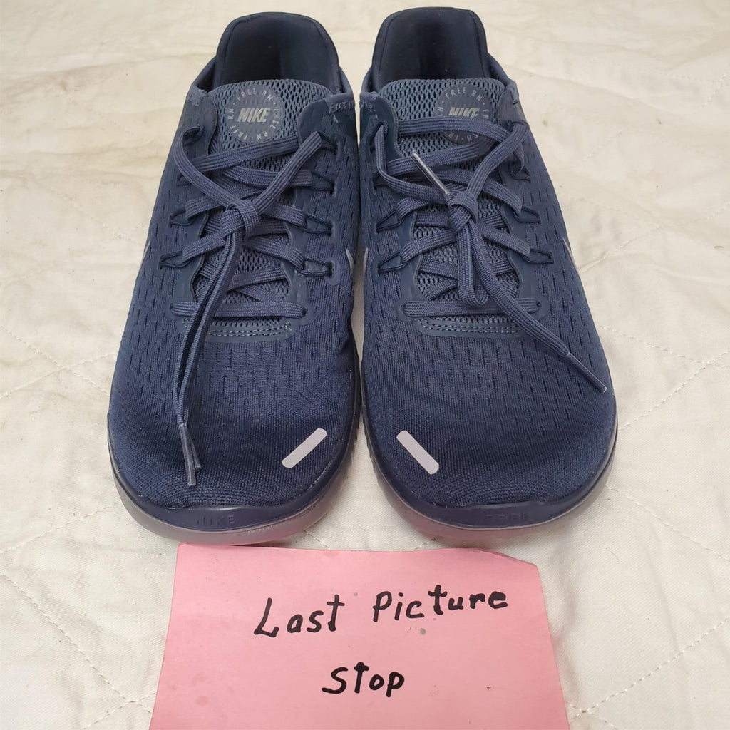 Nike Mens Free RN Flyknit 2018 Thunder Blue Running Shoes