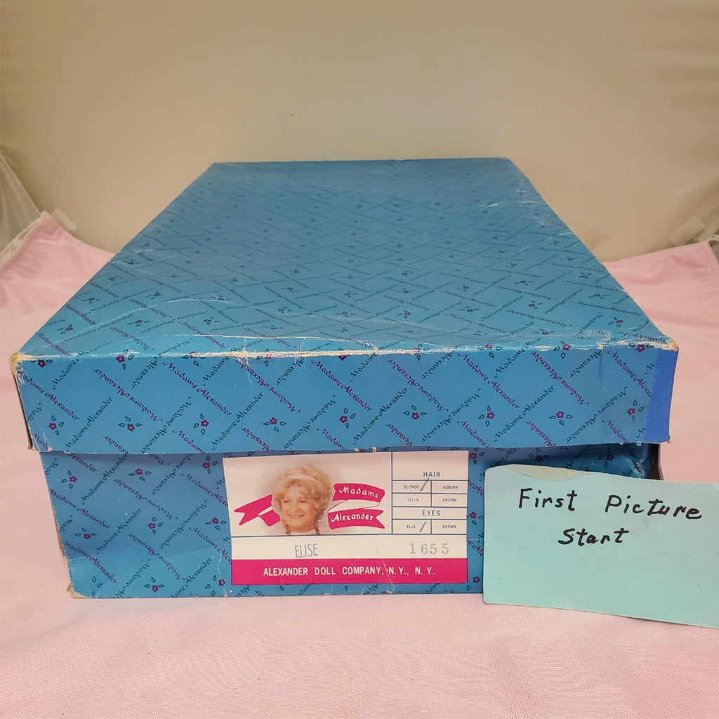 Madame Alexander #1655 Elise Bridesmaid Doll with Box & Stand