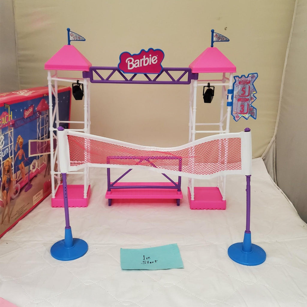 Barbie Sparkle Beach Volleyball Fun Play Set Mattel Arcotoys 1995