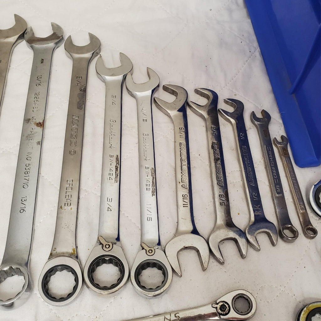 Lot of 49 Assorted Gearwrench Head Spanner, Ratcheting Wrench Set LOT-405