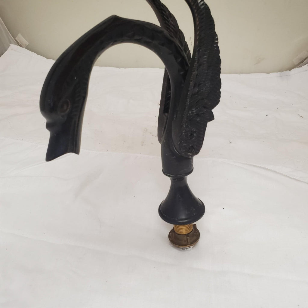 Swan Basin Faucet Deck Mounted Bathroom Vessel Sink Black