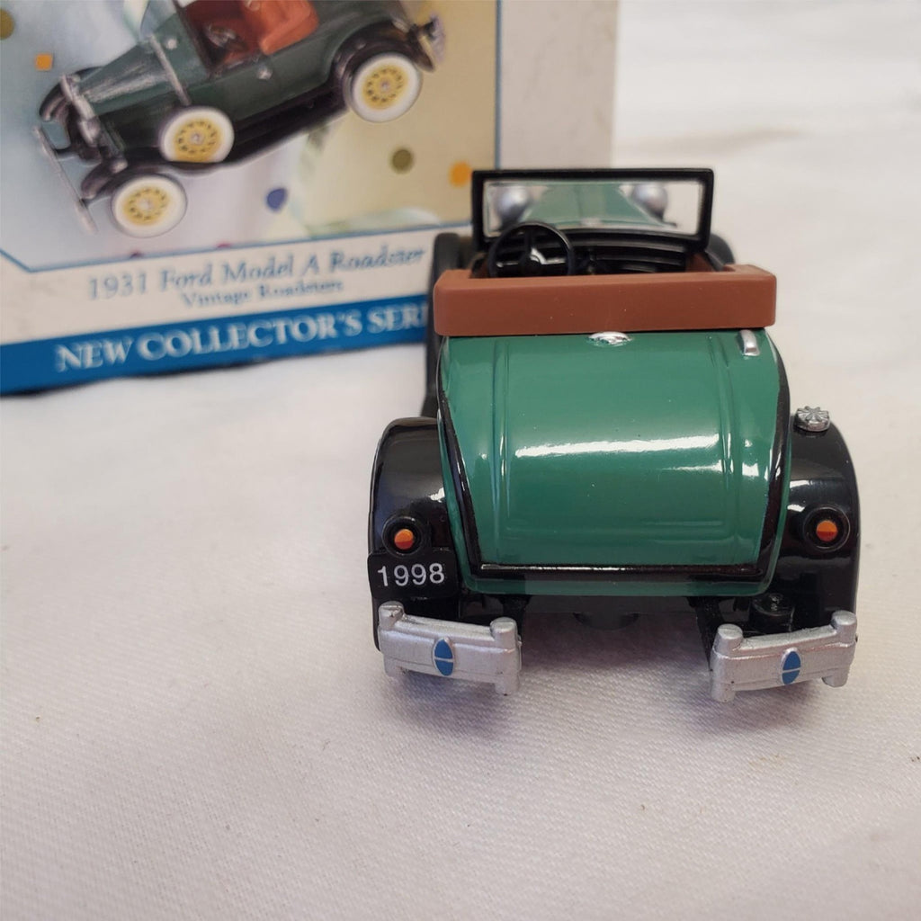 Hallmark Keepsake Ornament 1931 Ford Model a Roadster & Pewter Rocking Horse