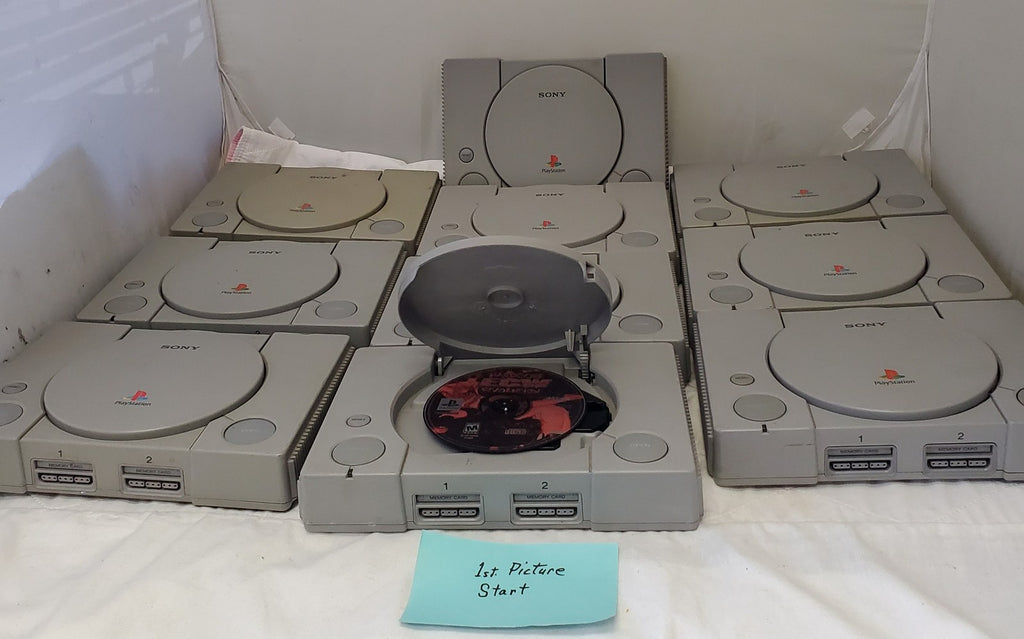 Lot of 10 Sony Play Station 1 Consoles For Parts #1