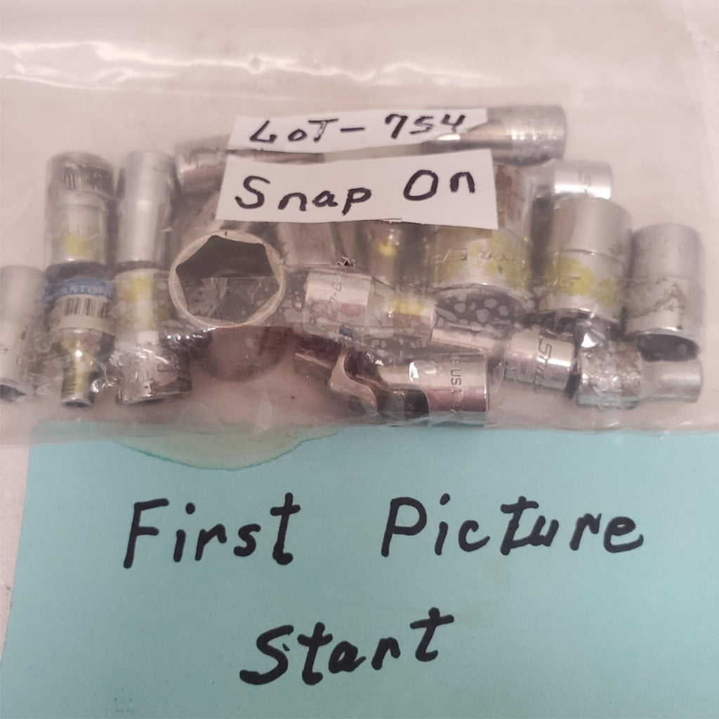 Lot of 19 Snap On Assorted Socket and Driver Tool Set LOT-754
