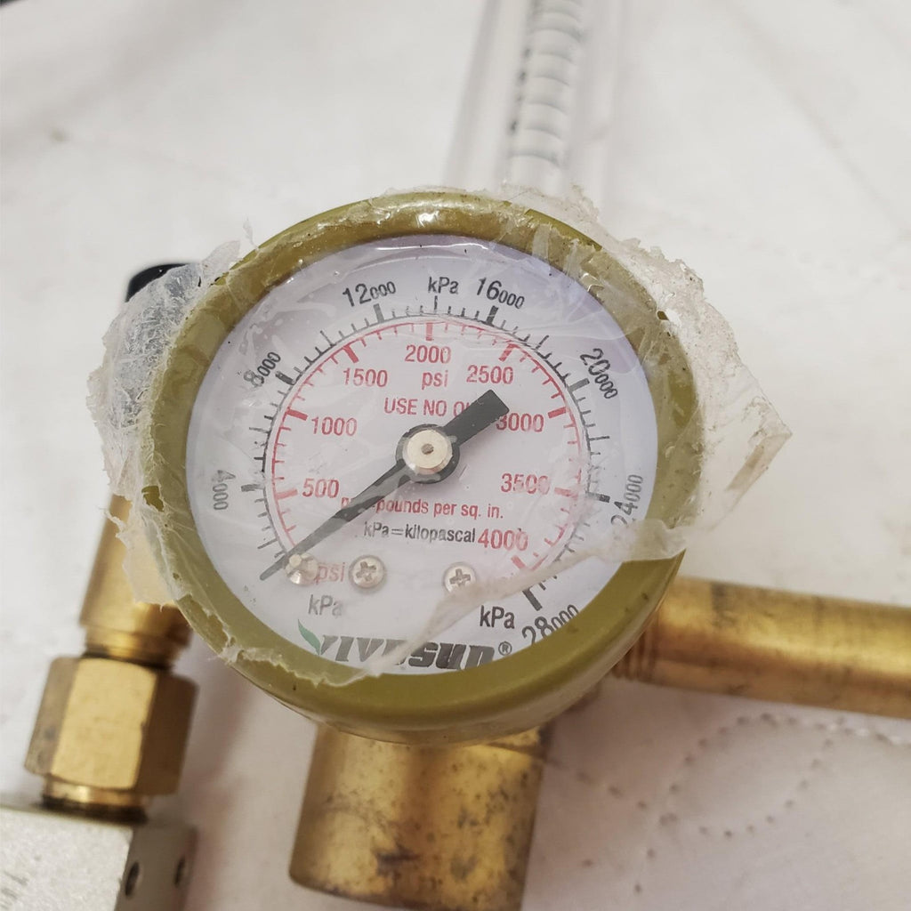 Argon Flowmeters Regulator with Gas Hose & Valves Regulators