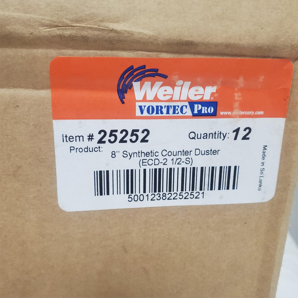 Pack of 12 Weiler Vortec Pro 8" Synthetic Counter Duster LOT-977