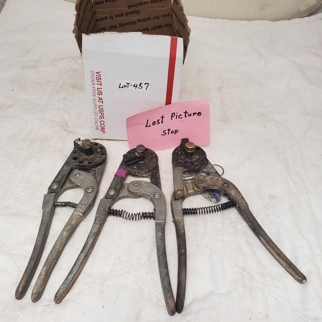 Lot of 3 Heavy Duty Rivet Cutter Hand Tool LOT-457