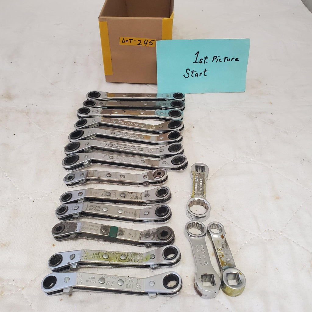 Lot of Assorted Various Offset Ratchet Box-End Wrench LOT 245