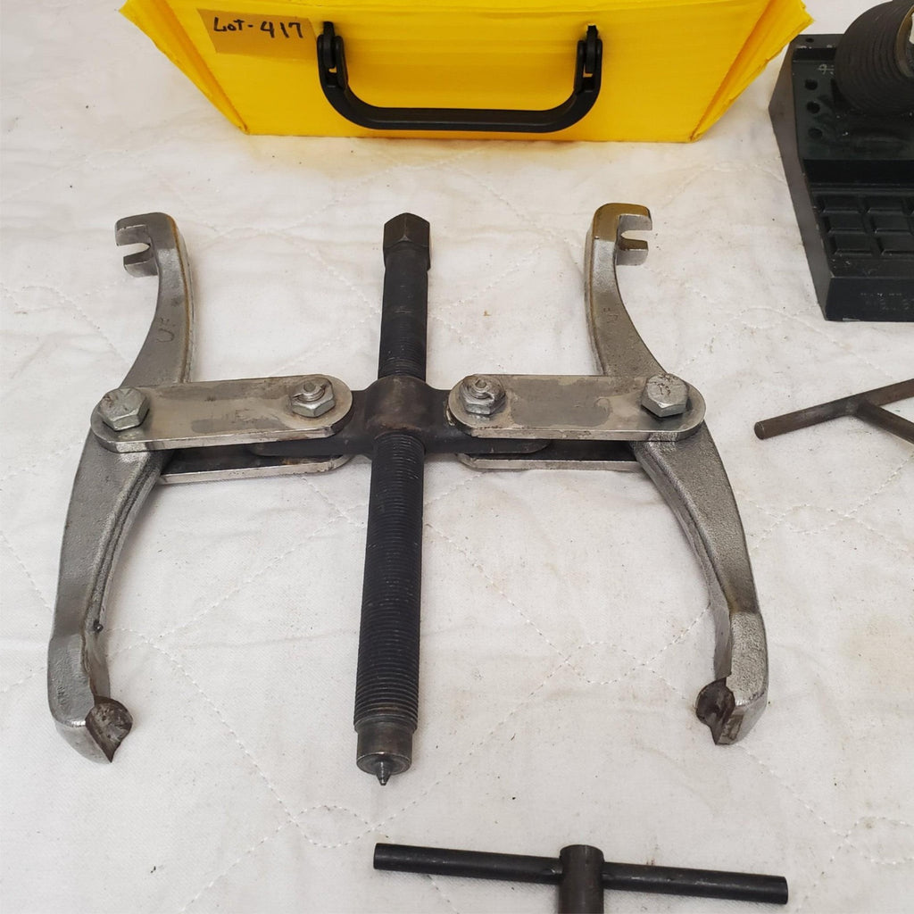 Tool & Parts Lot – Gear Puller, T-Handle Tool, Brackets, & More LOT-417