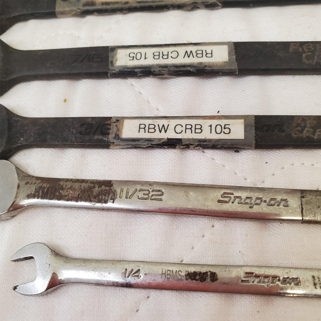 Lot of 6 Snap-On 12-Point Combination Box End Wrenches LOT-801