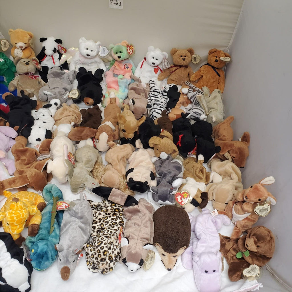 Huge Lot of Assorted TY Beanie Babies Plush Toys #1