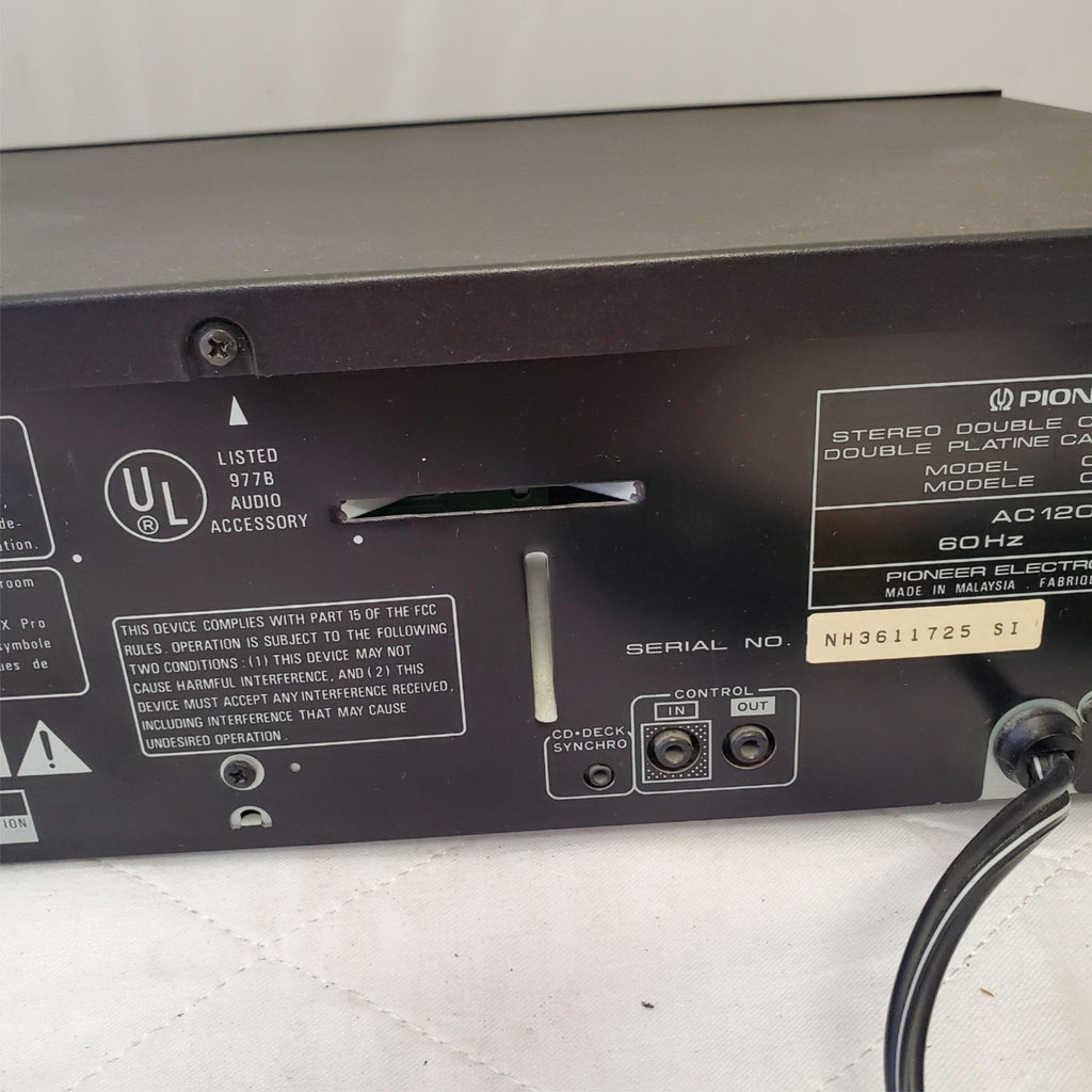 Pioneer CT-W602R Stereo Double Cassette Deck
