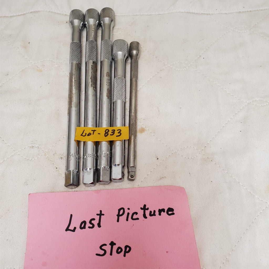 Lot of 5 Knurled Socket Extension Bar Set LOT-833