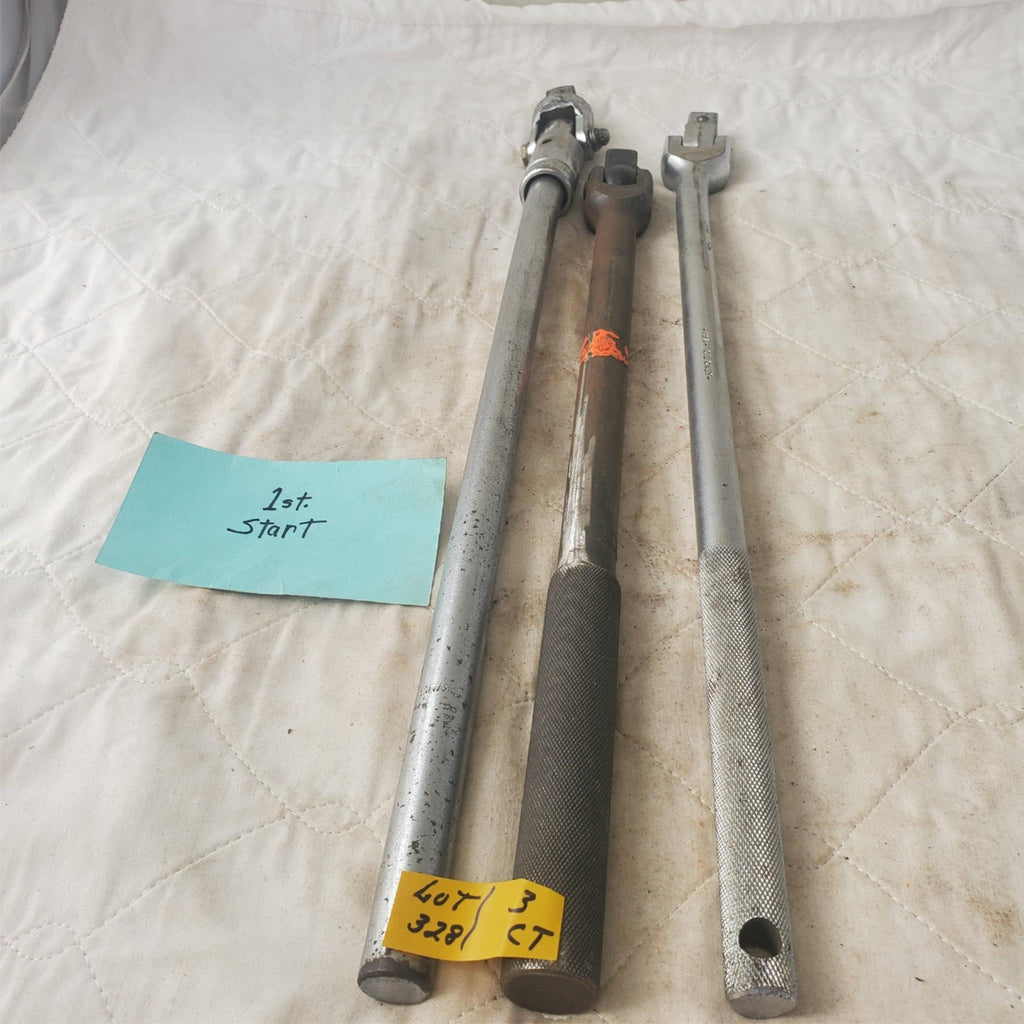Lot of 3 WRIGHT/PROTO/Snap-On Drive Flex Head Breaker Bar Extension LOT328