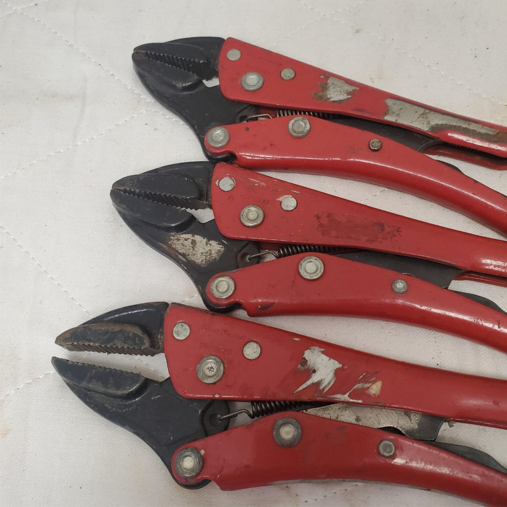 Lot of 5 Blue Point Adjustable Locking Pliers Set LOT-897