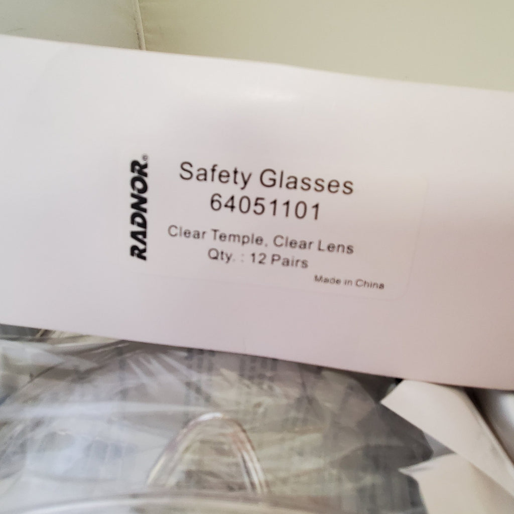 Radnor Visitor Spec Series Safety Glasses Clear Frame Clear Polycarbonate Lens