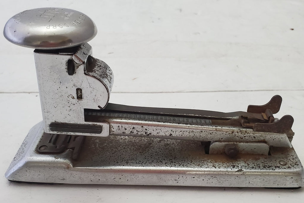 Vintage Ace Heavy Duty Chrome Pilot Stapler 402 Made in USA