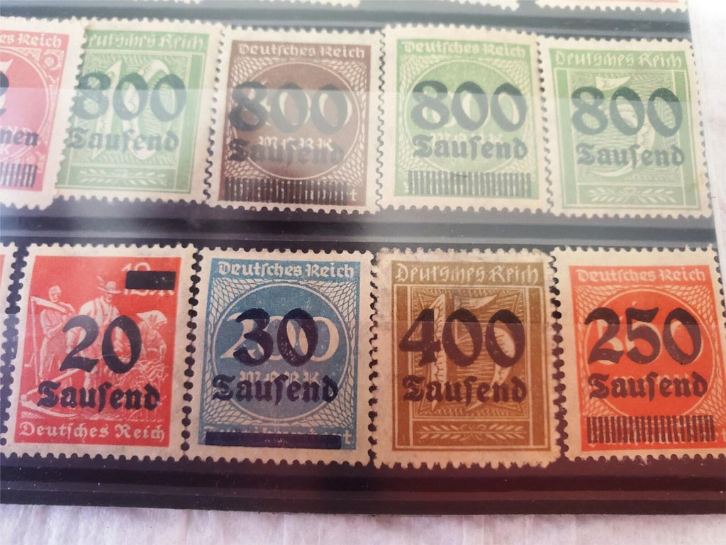 Complete Vintage Used 1923 German Weimar Reich Sets Service Stamps set