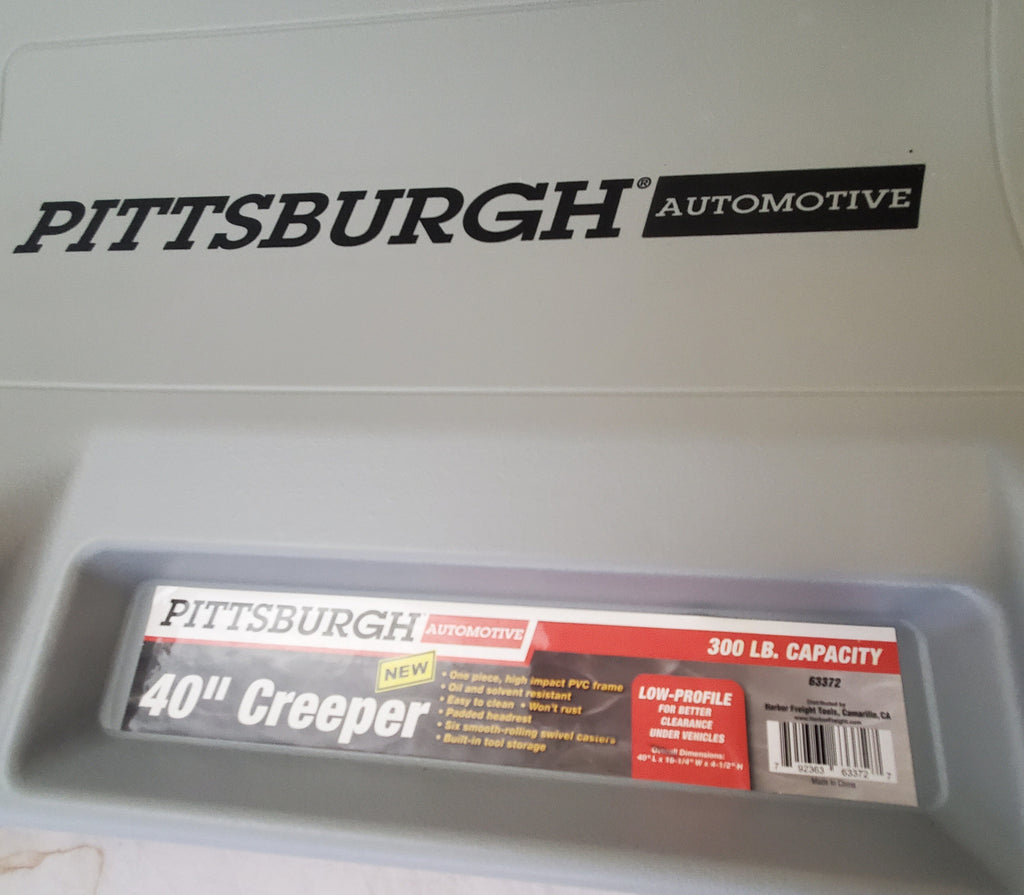 PITTSBURGH AUTOMOTIVE 40 In. 300 Lb. Capacity Low-Profile Creeper- Grey