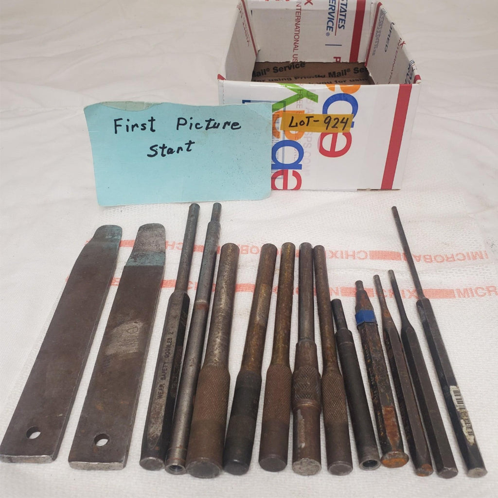 Lot of Assorted Metal Pin Punches and Chisels LOT-924