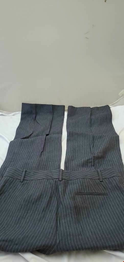 Brooks Brothers Gray Striped Wool Pants Womens Caroline Fit Dress Pants Size 8