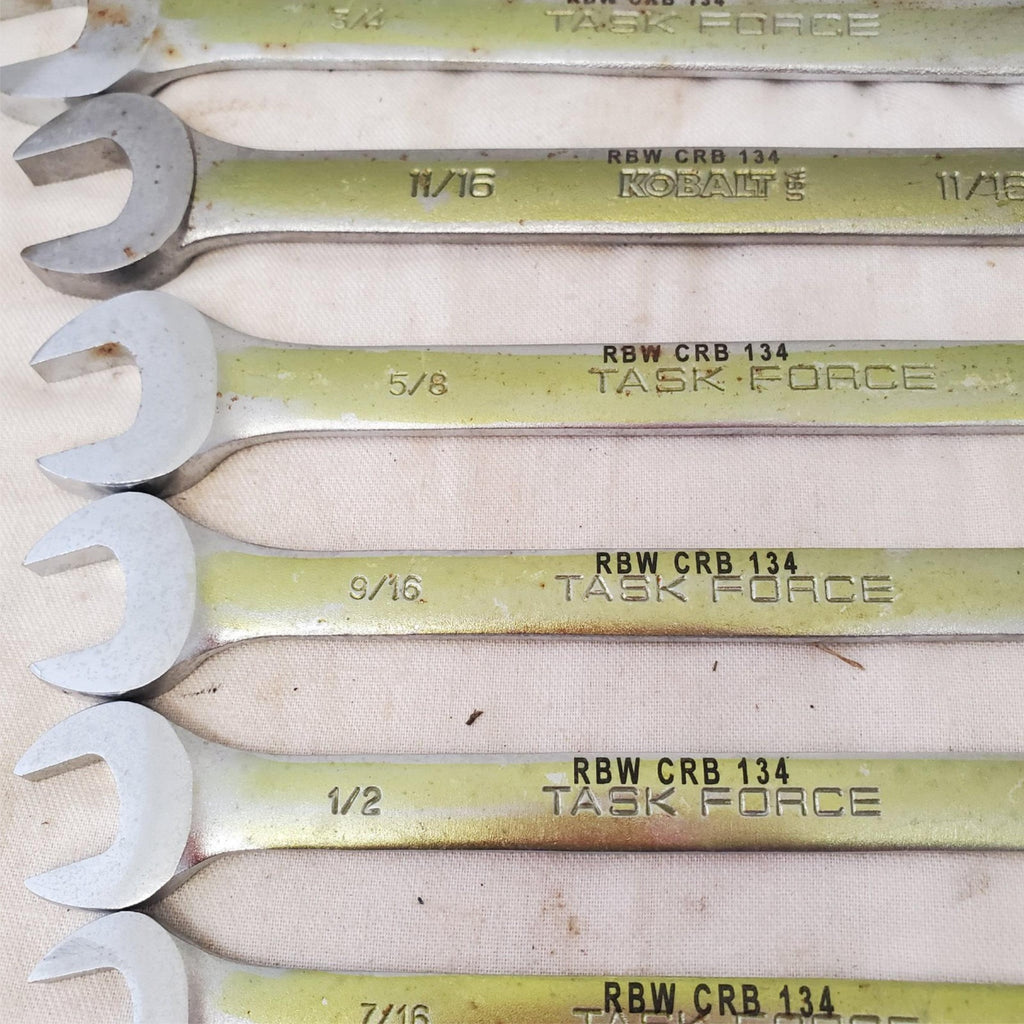 Lot of 9pcs 12 Point SAE Combination Wrench Set - LOT 469
