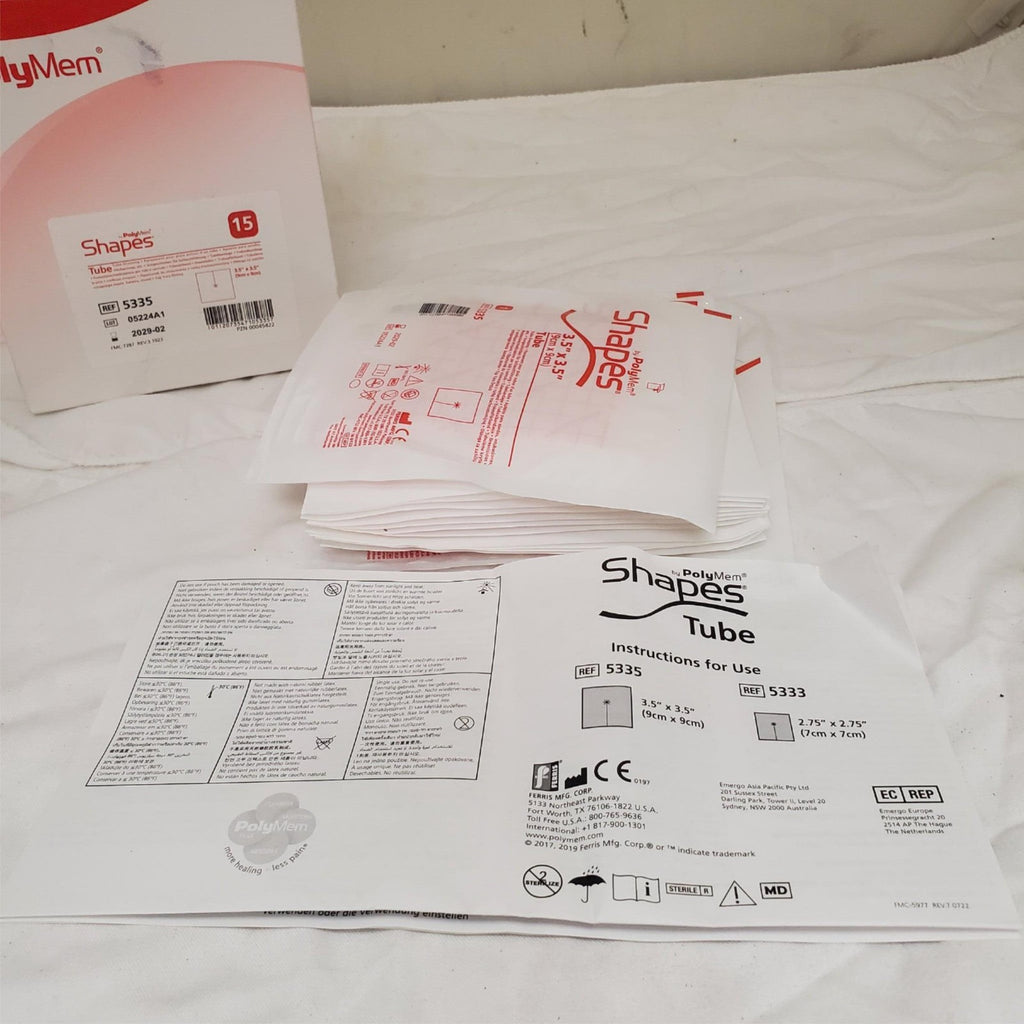 PolyMem 5335 Shapes Tube Dressing 9cmx9cm Medical Wound Care