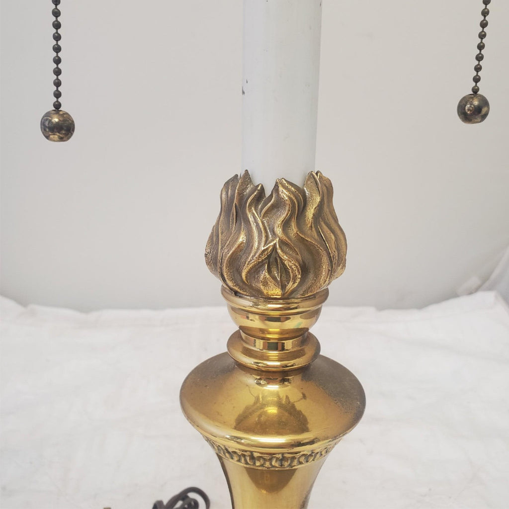 Vintage Brass Double Socket Stiffel Portable Table Lamp D