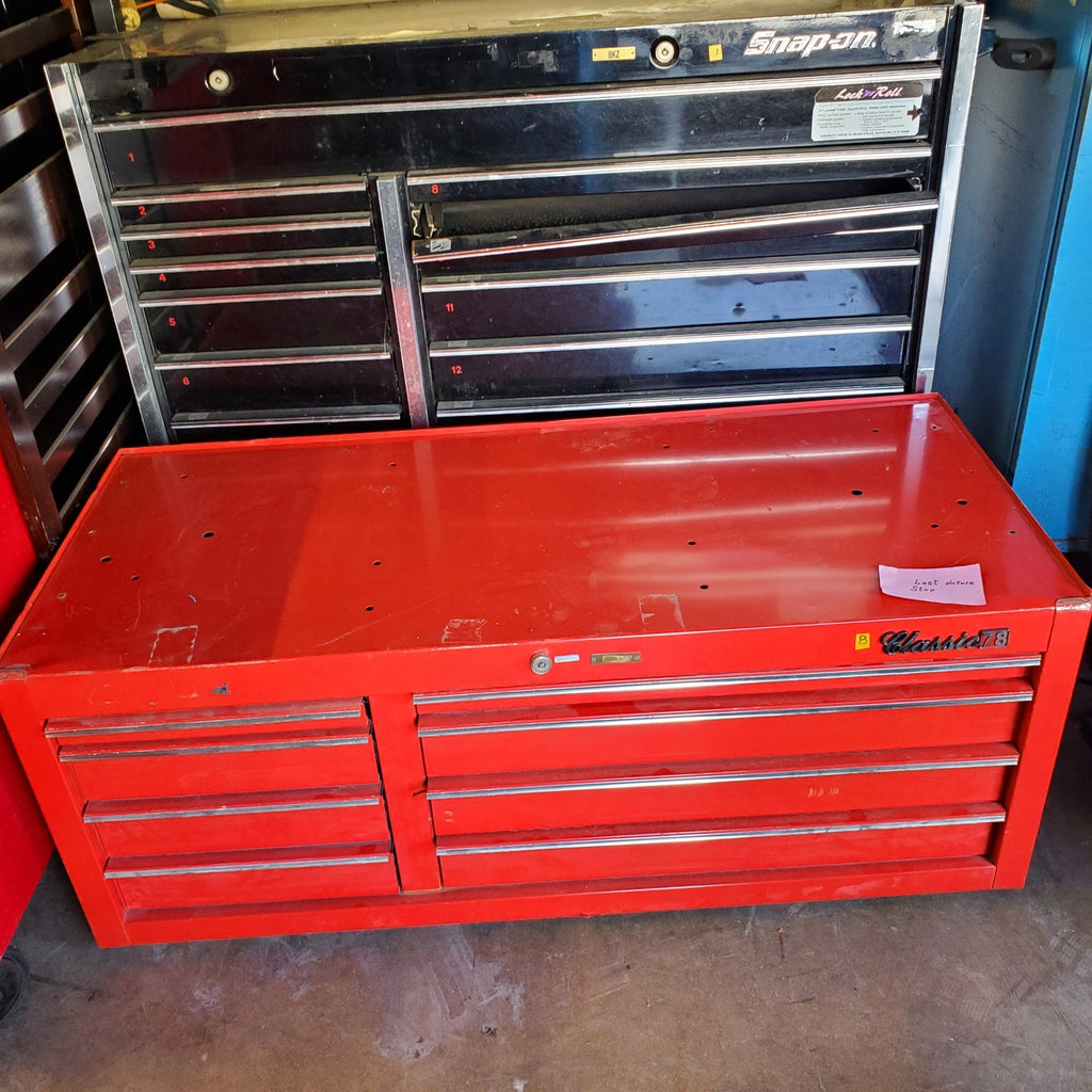 SNAP-ON 6 Drawer Single Bank Classic 78 Series Roll Cab Box Cabinet (8)