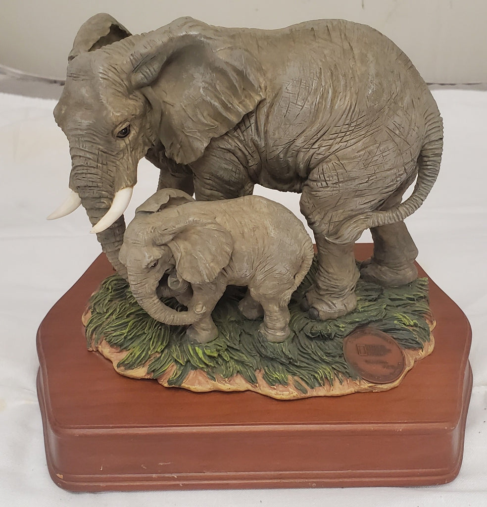 San Francisco Music Box Company Elephant Figurine National Geographic Society