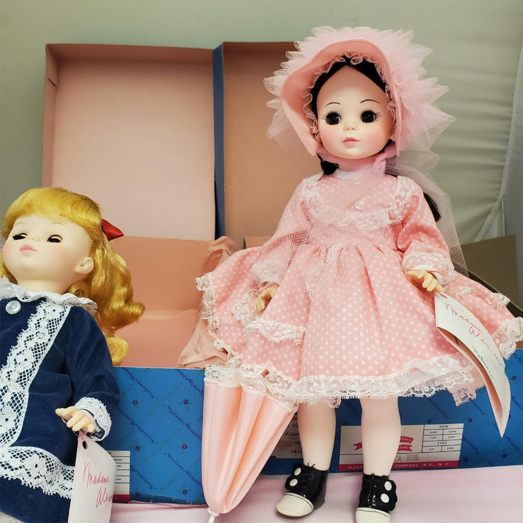 Madame Alexander #1585 Rebecca #1577 Renoir Dolls Set with Box