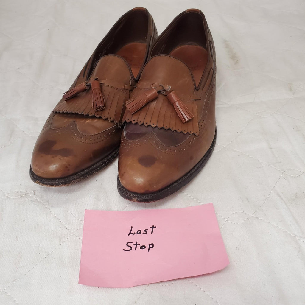 Allen Edmonds Mansfield Loafers Men's Size 10 Brown Leather Kiltie