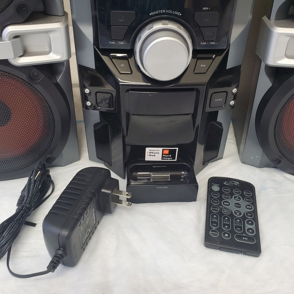 iLIVE IHP610B CD Home Music System - With Remote  - TESTED WORKS