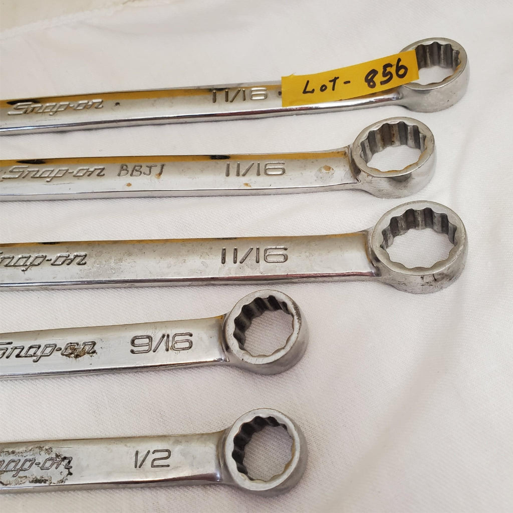 Lot of 5 Snap-On Combination Wrench Set LOT-856