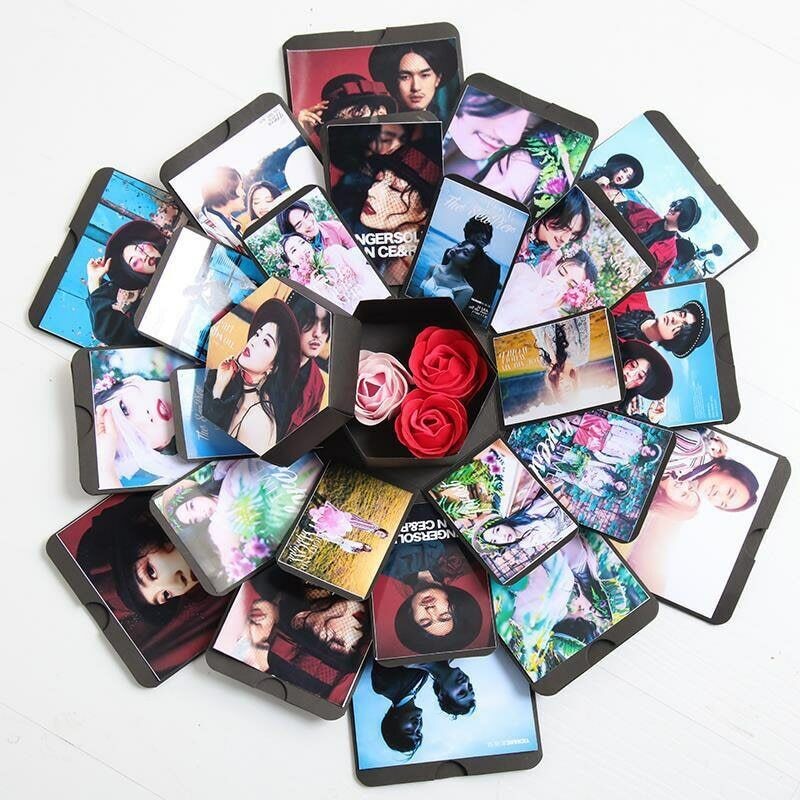 Surprise Explosion Box DIY Handmade Scrapbook Photo Album Wedding Gift Box
