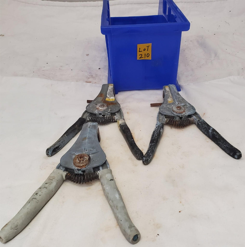 Lot of 3 Electrical Wire Stripper Spring-Loaded Tool LOT-210