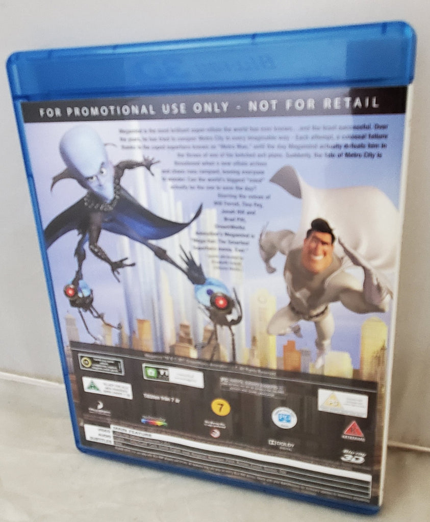 Samsung Megamind 3D Blu-ray Disc With Black Real 3D Glasses