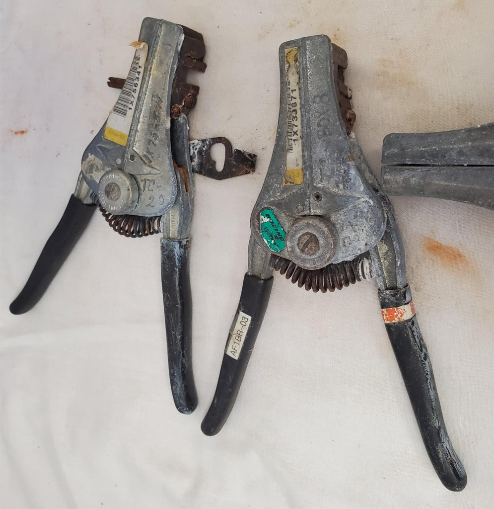 Lot of 3 Electrical Wire Stripper Spring-Loaded Tool LOT-144