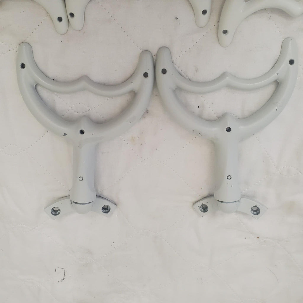 Vintage Hunter Ceiling Fan Arm Set Bright White Blade Brackets Replacement